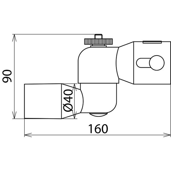 Angled intake tube, adjustable, D=40mm for MS dry cleaning set -36kV image 2