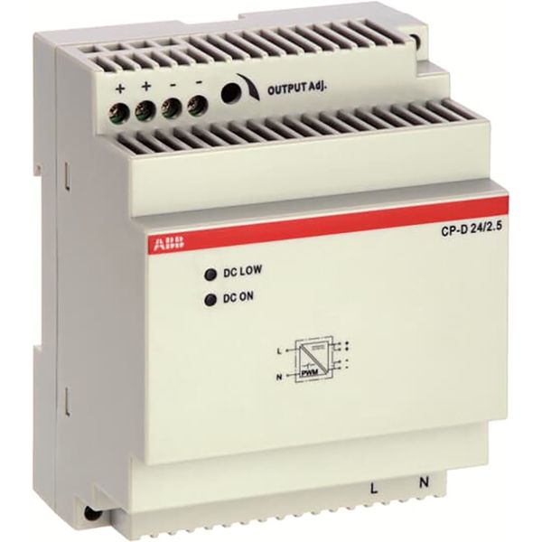 CP-D 24/2.5 Power supply In: 100-240VAC Out: 24VDC/2.5A image 1