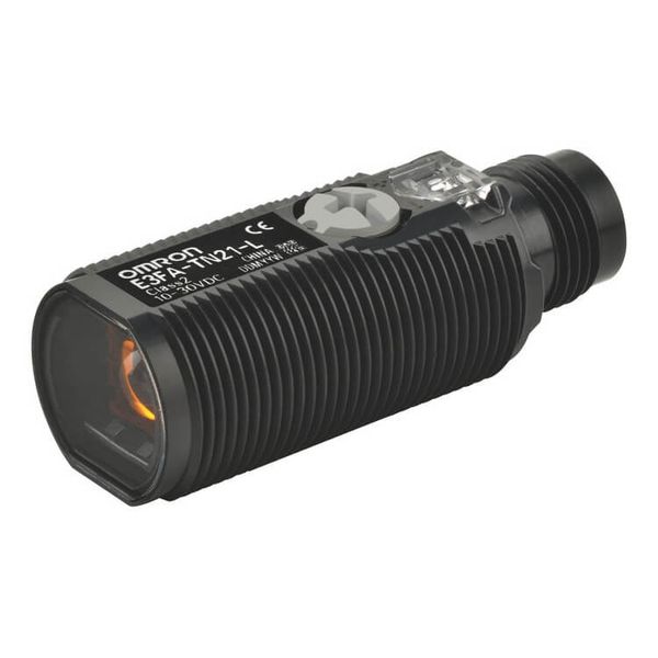 Photoelectric sensor, M18 threaded barrel, plastic, red LED, through-b image 2