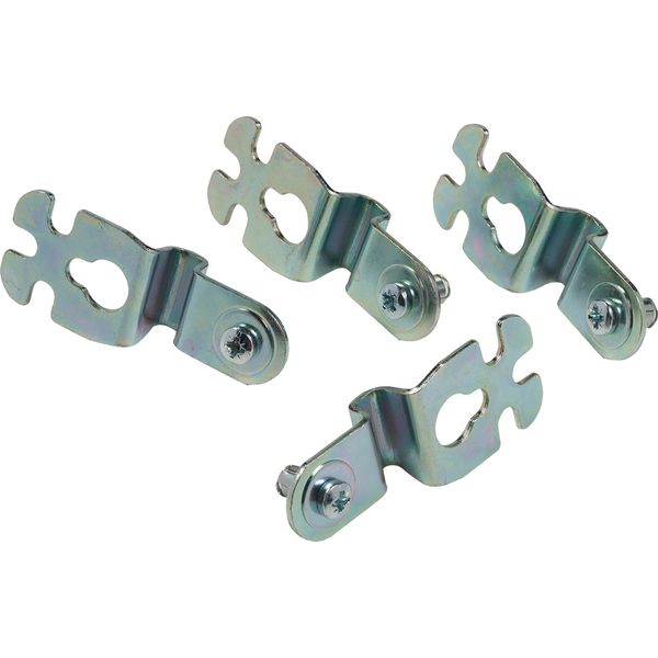 Set of 4 wall fixing lugs, made of steel. For Spacial S3D & CRNG enclosure image 1