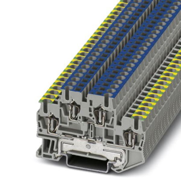 Ground-double-level terminal block STTB 2,5-PE/N image 1