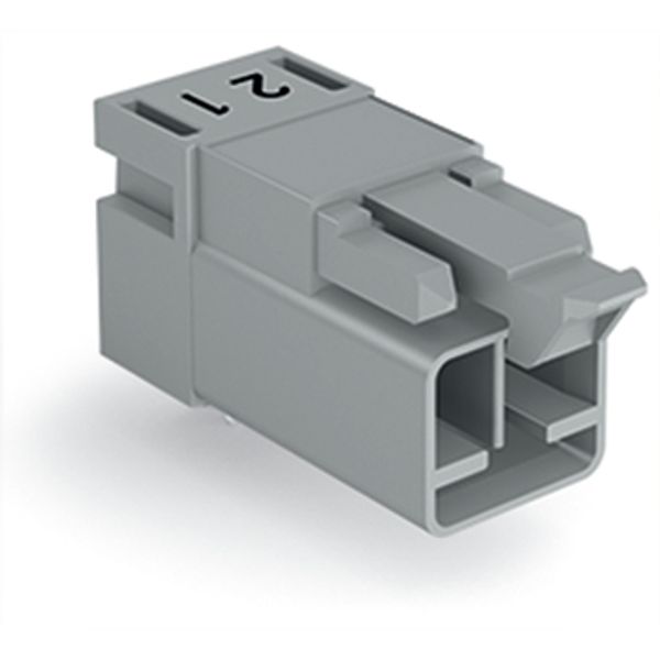 Plug for PCBs angled 2-pole gray image 3