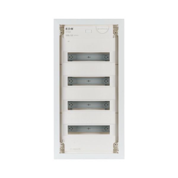 Compact distribution board-flush mounting, 4-rows, flush sheet steel door image 7