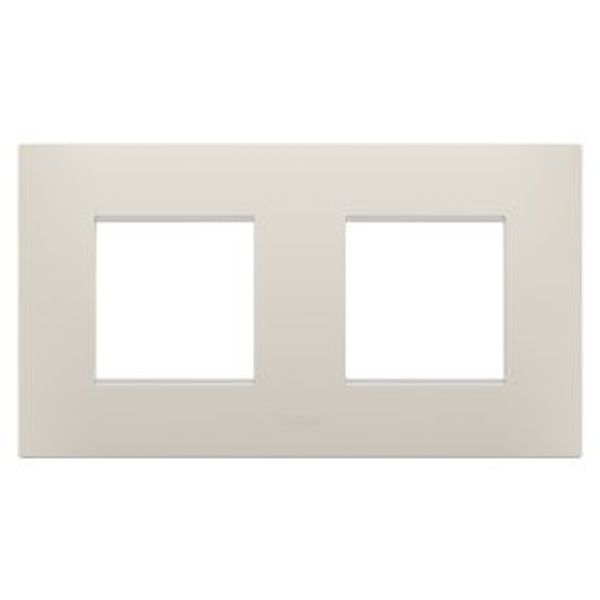 EGO INTERNATIONAL PLATE - IN TECHNOPOLYMER - 2+2 MODULES HORIZONTAL - NATURAL BEIGE - CHORUSMART image 1