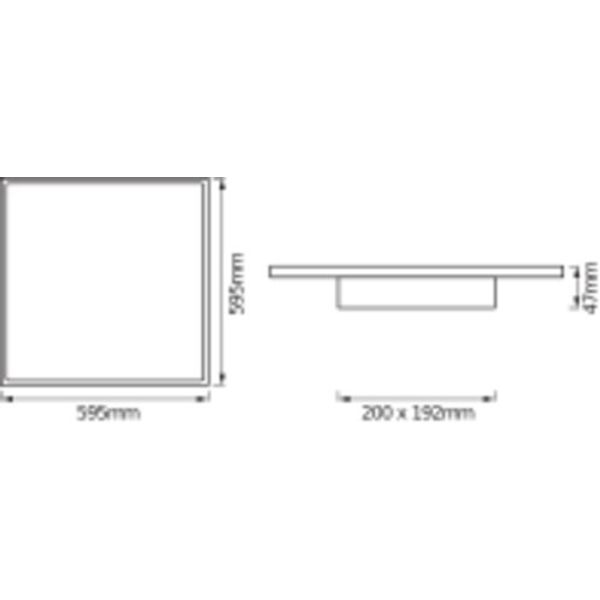 SMART+ Panel Tunable White 60 x 60cm Tunable White image 2