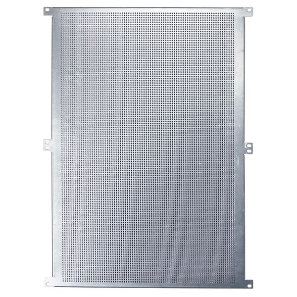 19" mounting plate, 14U, sheet steel, perforated image 3