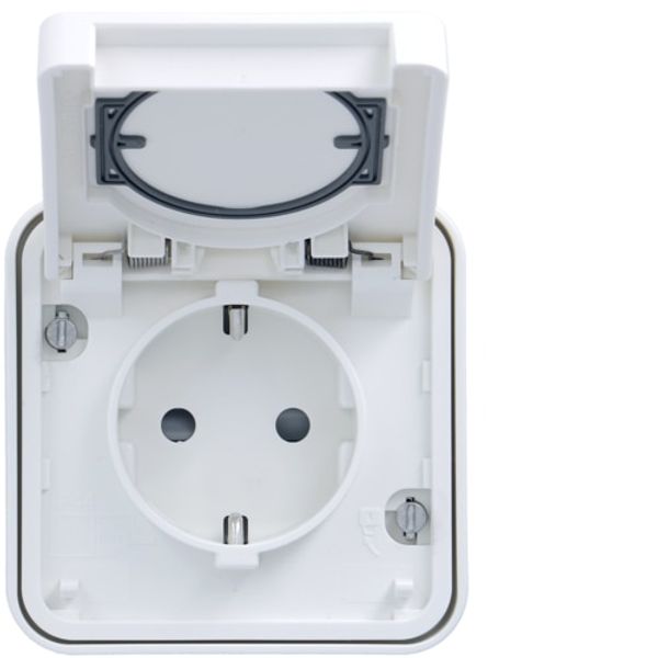 CUBYKO WALL SOCKET IP55 WHITE image 1