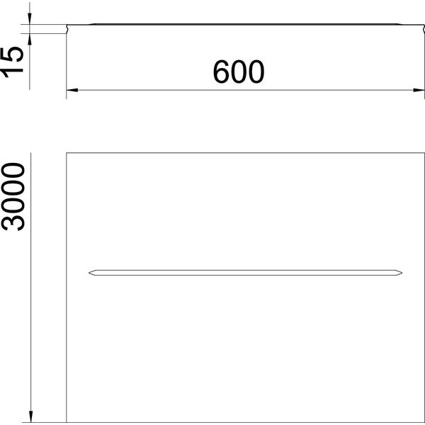 DGRR 600 FT Cover snapable for mesh cable tray 600x3000 image 2