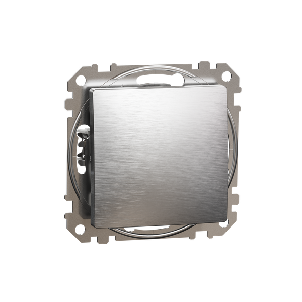 Sedna Design & Elements, 1-way Push-Button 10A, professional, brushed aluminium image 5