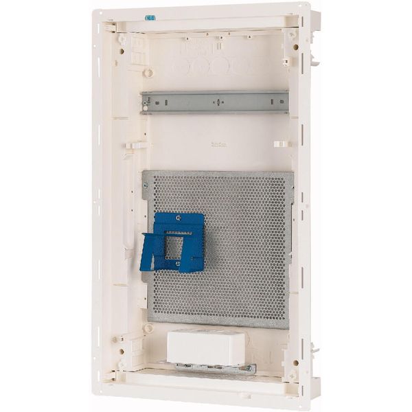 Hollow wall compact distribution board, multimedia, 3-rows, flush sheet steel door image 11