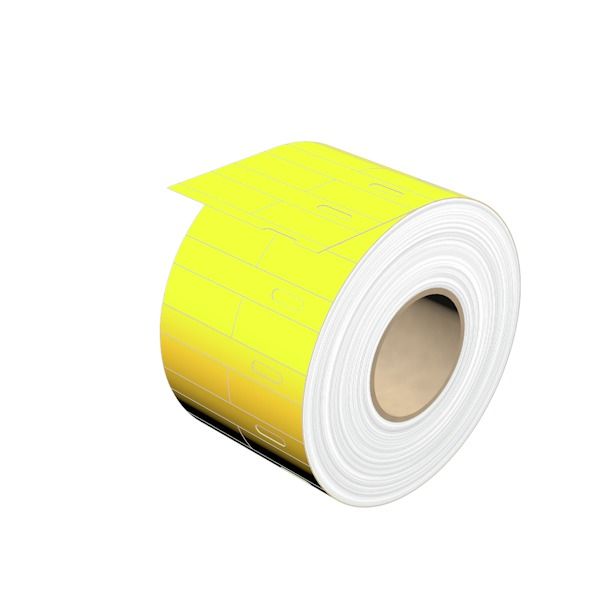 Device marking, halogen-free, 12.8 mm, Polypropylene, yellow image 1
