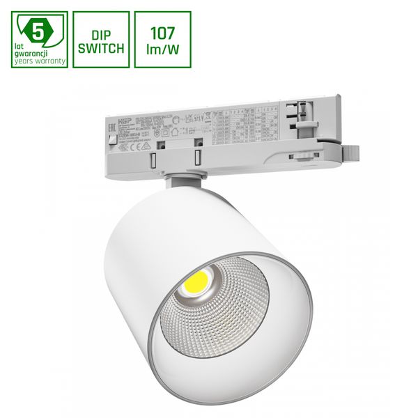 ARTEMIDA MAXI RA>90 12-42W WW 230V 36, 60DEG IP20 100X96X130 WHITE 5Y WARRANTY WITH POWER CHANGE image 1