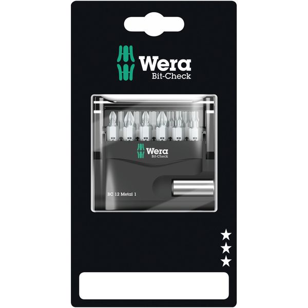 Bit-Check 12 Metal 1 SB, 12 pieces 136393 Wera image 5