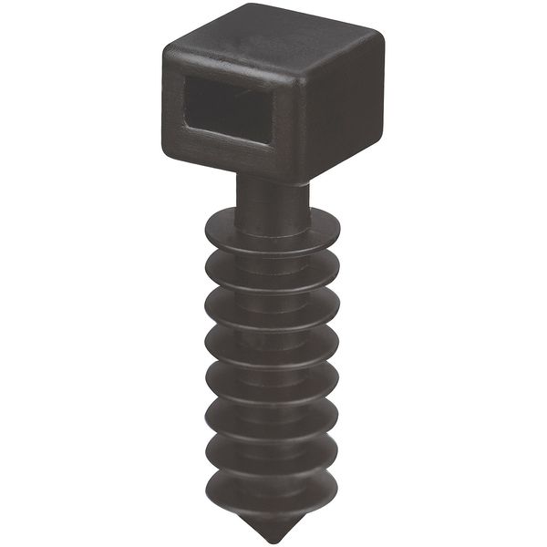 TC5358 WALL PLUG .39X..39IN BLK NYL MSNRY image 1