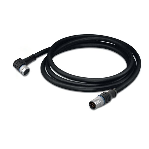 Sensor/Actuator cable M8 socket angled M12A plug straight image 5