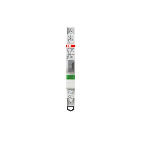 E217-16-01D48Luminous Pushbutton,16 A,acc. to EN 250 V AC,0NO,1NC,0CO, El. Color:Grey,1LED,Green, MW:0.5 image 6