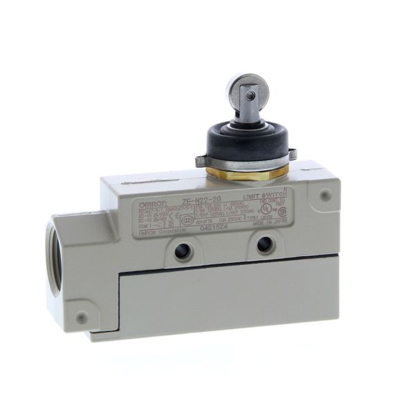 Enclosed switch, sealed roller plunger, SPDT, 15A image 1