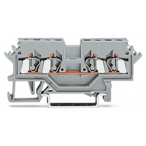 4-conductor through terminal block 2.5 mm² suitable for Ex e II applic image 1