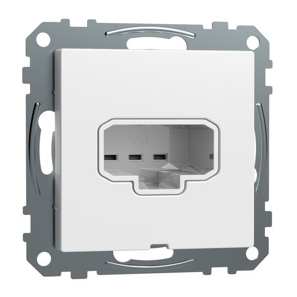 Exxact luminaire outlet DCL flush for wall with c-plate screwless earthed white image 3