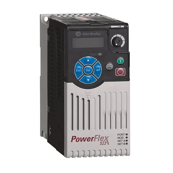 AC Drive, 0.4 kW (0.5 Hp), 380 480V AC Input, 50 Hz/60 Hz, Three Phase, 1.4Amp image 1