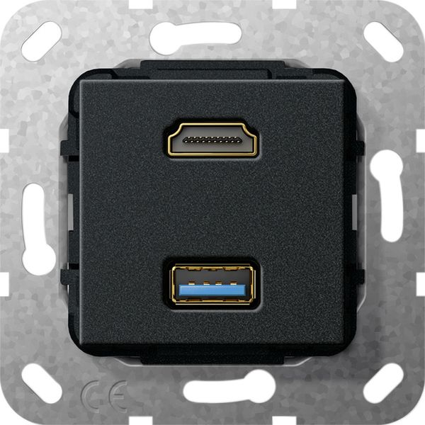 HDMI USB 3.0 A break.cab. Insert black m image 1