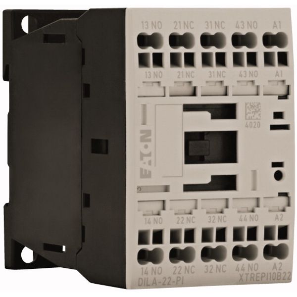 Contactor relay, 42 V 50 Hz, 48 V 60 Hz, 2 N/O, 2 NC, Push in terminals, AC operation image 3