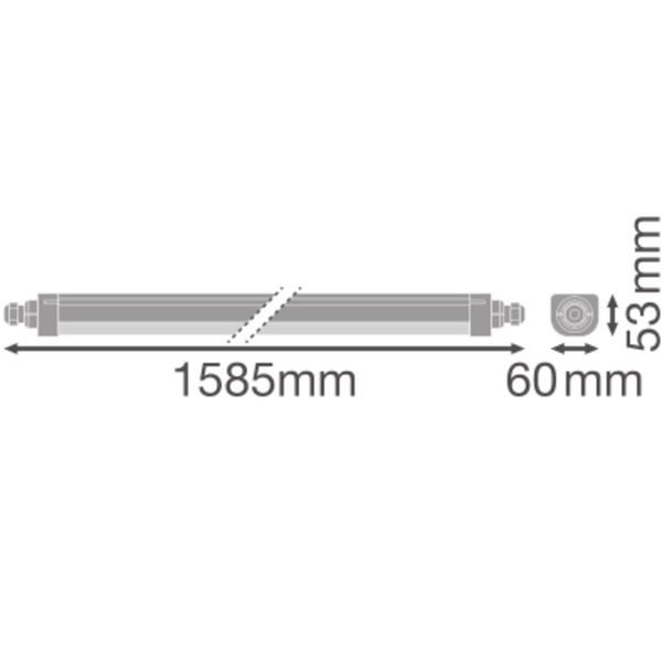 DAMP PROOF COMPACT THROUGHWIRING GEN 2 1500 V 50W 840 IP66 PS image 21