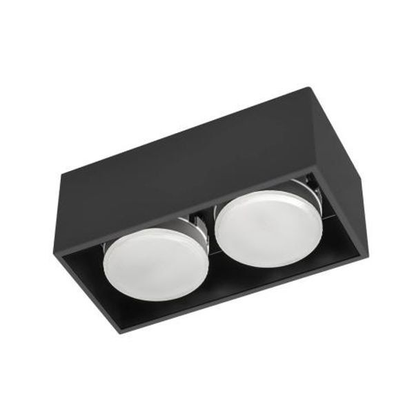 Luminaire without light source - 2x GX53 IP20 - Steel - Black image 1