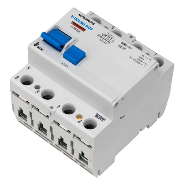 Residual current circuit breaker, 100A, 4-p, 100mA, type A image 2