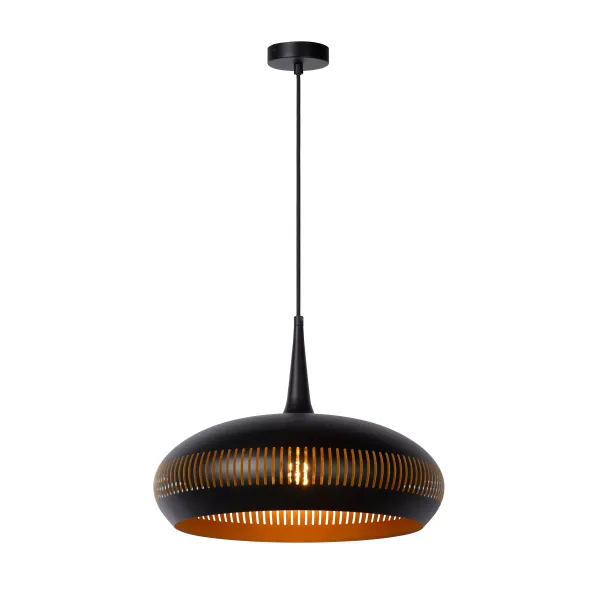 Lucide RAYCO - Pendant light - Ø 45 cm - 1xE27 - Black image 1