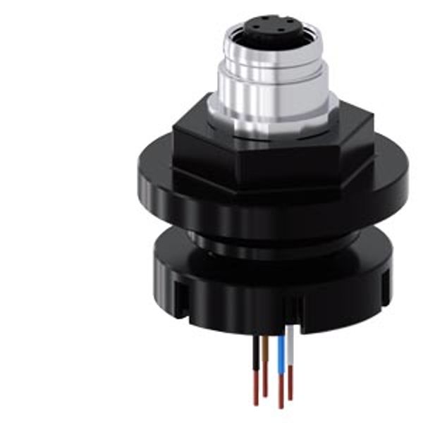 adapter M12 socket, 4-pole, for M20... image 1