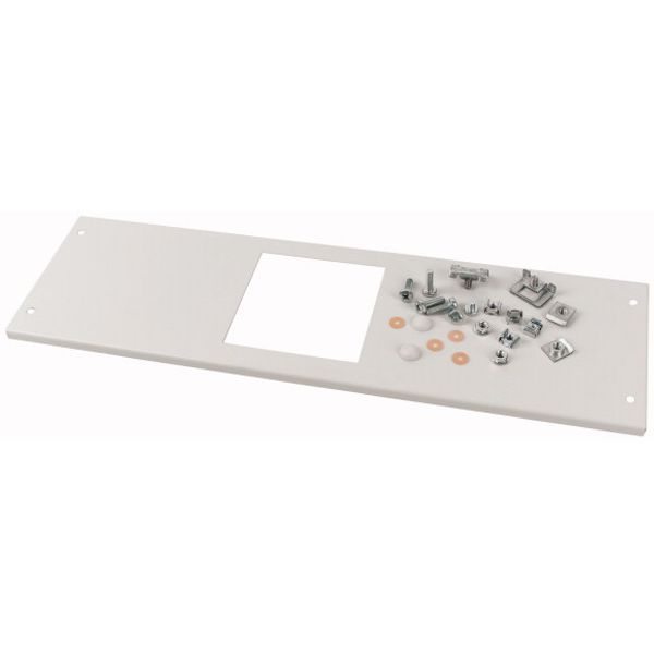 Front cover, +mounting kit, for NZM3, horizontal, 3p, HxW=250x600mm, grey image 1