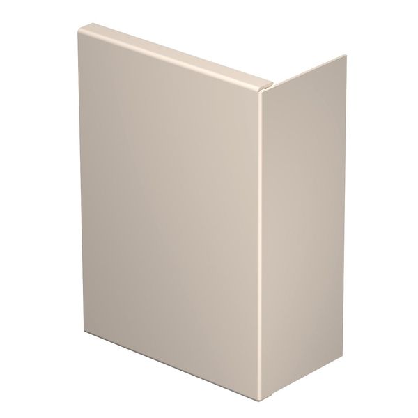 WDK HE80210CW  End piece, for WDK channel, 80x210mm, creamy white Polyvinyl chloride image 1