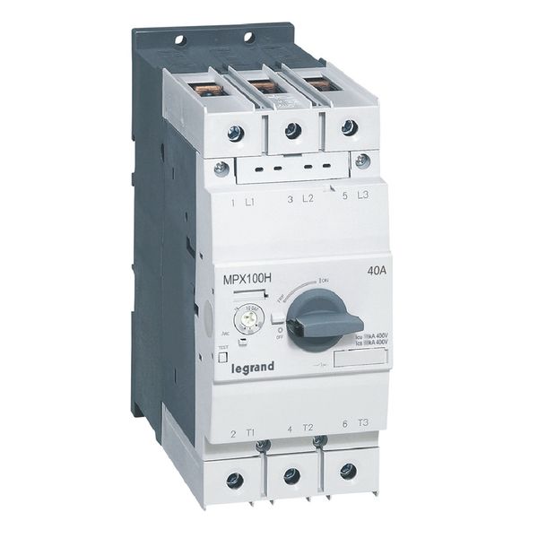 MPCB MPX³ 100H - thermal magnetic - motor protection - 3P - 40 A - 100 kA image 1