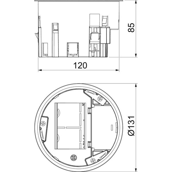 MT R2 1.5 Mounting support for GES R2 for 1.5x Modul 45 image 2