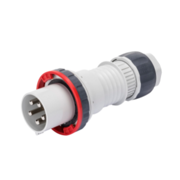 STRAIGHT PLUG HP - IP66/IP67/IP68/IP69 - 3P+N+E 125A 346-415V 50/60HZ - RED - 6H - MANTLE TERMINAL image 1