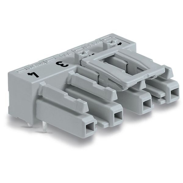 Socket for PCBs angled 4-pole gray image 6