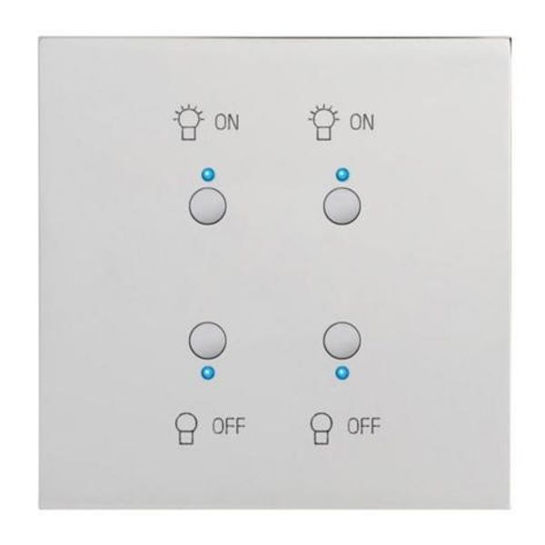 67682 Art d'Arnould Epure MyHOME_Up double light switch - mirror steel image 1