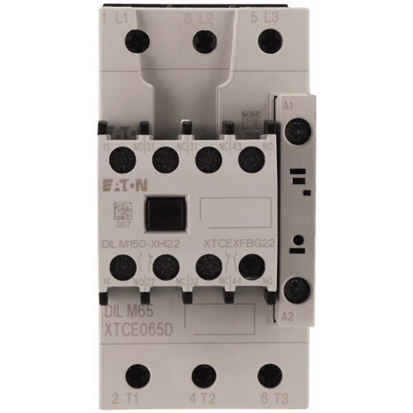 Contactor, 380 V 400 V 30 kW, 2 N/O, 2 NC, 400 V 50 Hz, 440 V 60 Hz, AC operation, Screw terminals image 2