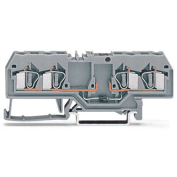 Component terminal block 4-conductor with diode 1N4007 gray image 2