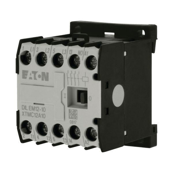 Contactor, 24 V DC, 3 pole, 380 V 400 V, 5.5 kW, Contacts N/O = Normally open= 1 N/O, Screw terminals, DC operation image 15