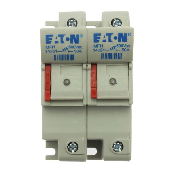 Fuse-holder, low voltage, 50 A, AC 690 V, 14 x 51 mm, 2P, IEC, With indicator image 20