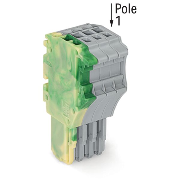 1-conductor female connector Push-in CAGE CLAMP® 1.5 mm² green-yellow/ image 2