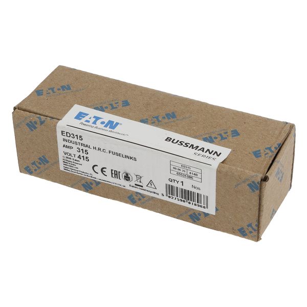 Fuse-link, LV, 315 A, AC 415 V, BS88/B3, BS88/B4, 38 x 136 mm, gL/gG, BS image 16