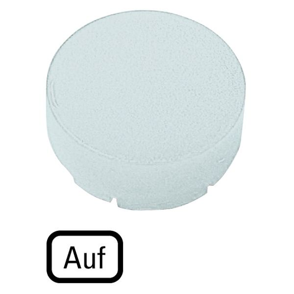 Button lens, raised white, AUF image 1