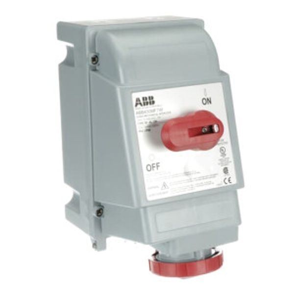 ABB430MF7W Switched interlocked socket outlet UL/CSA image 1
