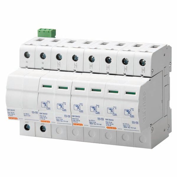 LST - SURGE PROTECTIVE DEVICE - 3P+N 25KA - TYPE 1+2 - 8 MODULES image 2