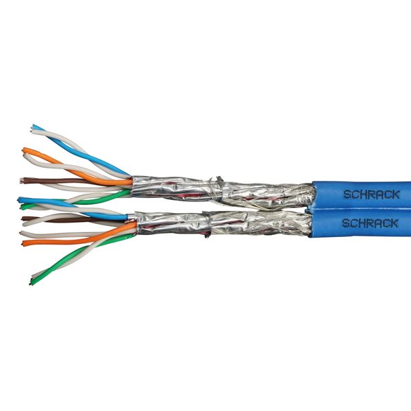 S/FTP Cable Cat.7, 2x(4x2xAWG23/1), 1.000Mhz, LS0H-3 Dca 30% image 1