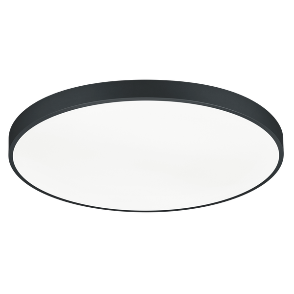 Waco LED ceiling lamp 75 cm matt black image 1