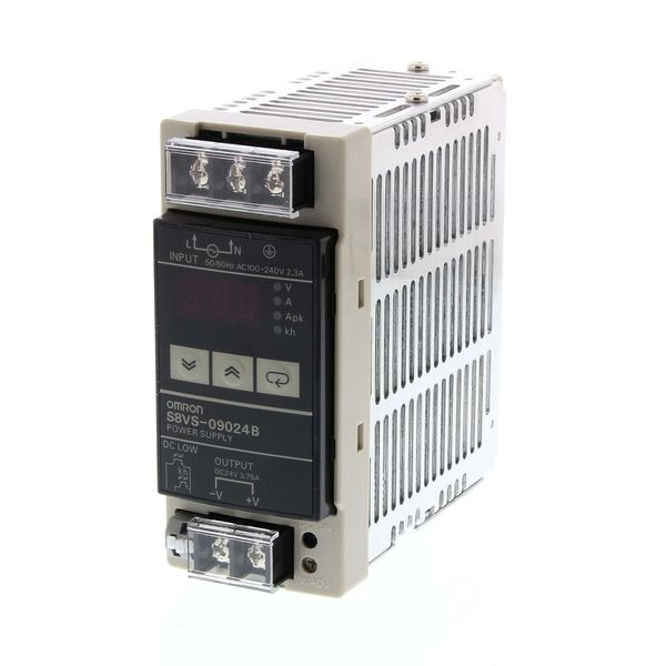 Power supply, 90 W, 100 to 240 VAC input, 24 VDC 3.75A output, DIN rai image 3
